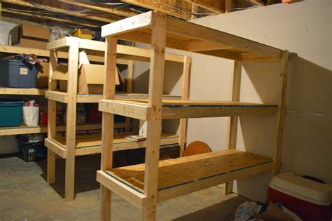 Our Unfinished Basement Tour And How We Built Storage Shelves Diy