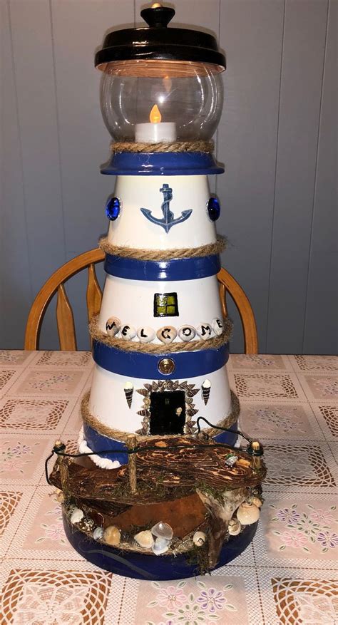 This Is The 3rd Lighthouse I Made Using Clay Pots May2018 Clay Pot
