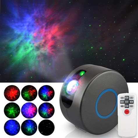 Night Light Projector With Remote 360 Rotating Starry Sky Galaxy
