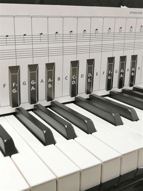 88keys Piano Chord Chart Tablature Piano Chord Practice Sticker 88 Key