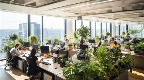 Premium Ai Image Office People Focused Interiors Enhancing Employee
