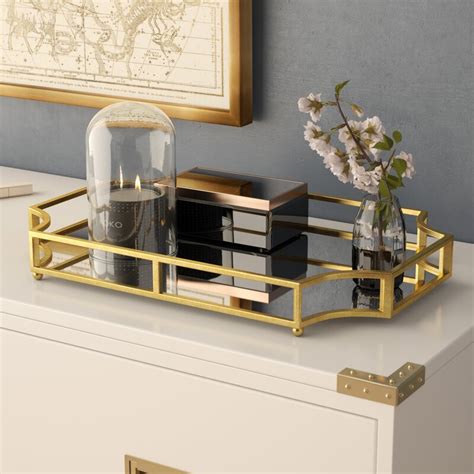 You can now keep your lotion. Rosdorf Park Metal Mirrored Ornate Scalloped Decorative ...