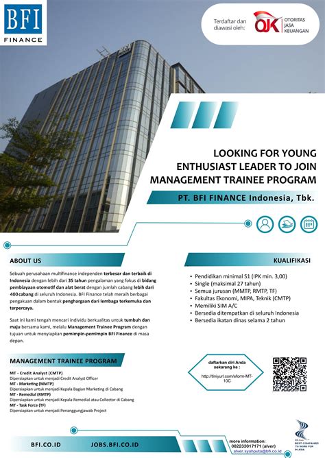 Management Trainee Program PT. BFI Finance Indonesia, Tbk – ACEC UMS