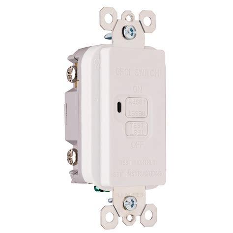 Shop Pass And Seymourlegrand 20 Amp White Gfci Decorator Light Switch At