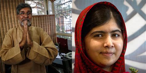 La Jeune Malala Et Lindien Kailash Satyarthi Prix Nobel De La Paix