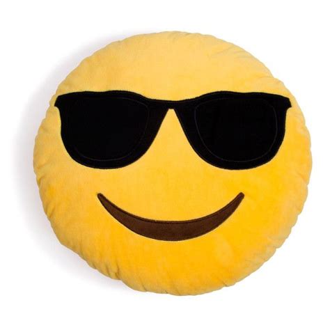 Cool Guy Sunglasses Emoji Pillow Emoji Pillows Cool Emoji Plush Pillows