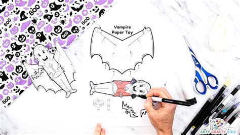 Printable Vampire Craft Free Template Arty Crafty Kids