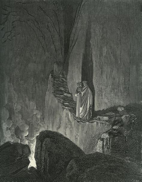 Scene From The Divine Comedy By Dante Illustration By G Dore Painting
