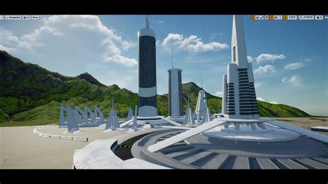Using Kitbash 3d Utopia Futuristic Alien City Of Tomorrowland And Set