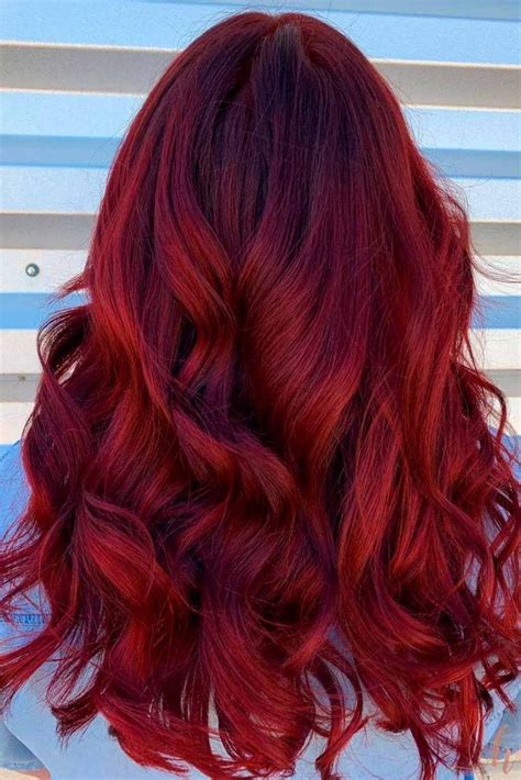 Deep Red Hair Color Balayage Dinhavaidosa
