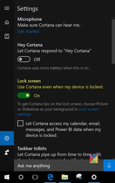 Disable Or Enable And Use Cortana On Windows Lock Screen