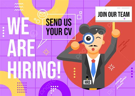 Creative Recruitment And Job Vacancy Background Design Idea