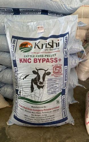 Krishi Bypass Cattle Feed Pellet Packaging Type Bag Packaging Size