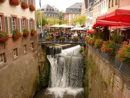 French troops complemented the occupation until 1955. Waterval in Saarburg