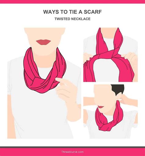 How To Tie A Scarf 19 Different Ways Step By Step Illustrations Ways To Tie Scarves Scarf