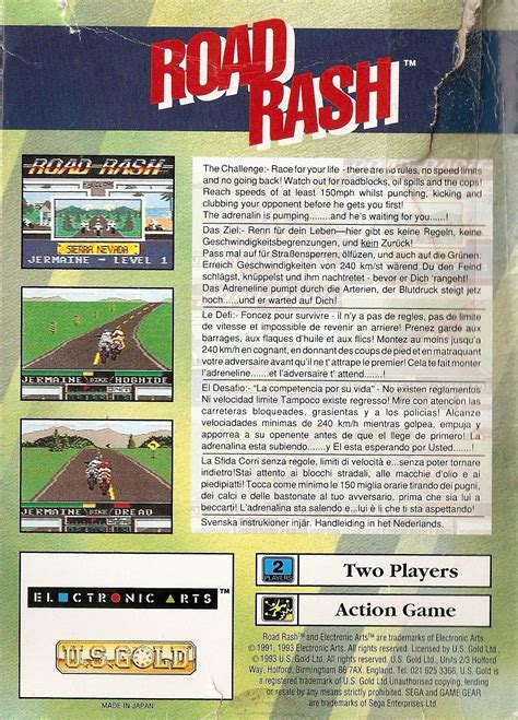 Road Rash Box Shot For Playstation Gamefaqs