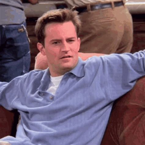 Working On Friends Spoiled Matthew Perry Gif By Reactions Gfycat