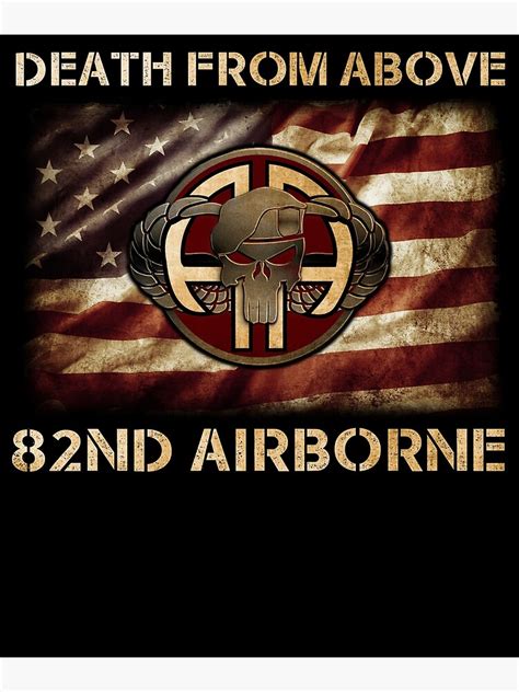 Death From Above 82nd Airborne Division Veteran Framed Art Print By