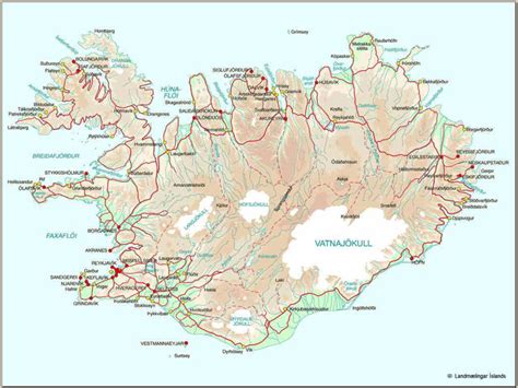 Islandia Mapas Geogr Ficos De Islandia