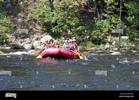 Whitewater Rafting The Hudson River At North Creek New York Stock Photo