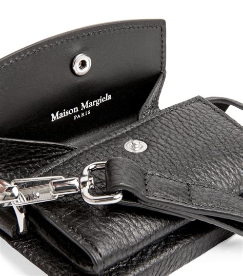 Maison Margiela Black Leather Iphone Case With Coin Purse Harrods Uk