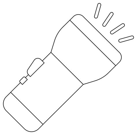 Flashlight Coloring Page Colouringpages