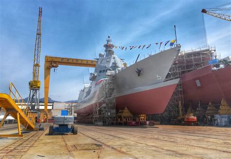 Fincantieri Launches Italian Navys Second Ppa Ship Francesco Morosini Defense Brief