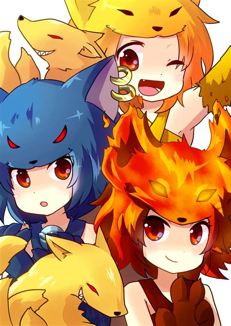 moonlight flower nine tail cat o nine tails and firefox ragnarok online drawn by kazuneko