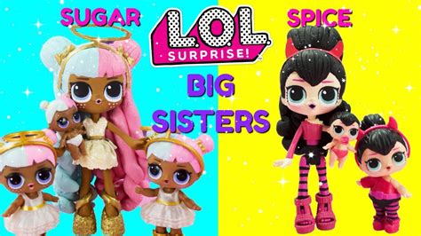 Lol Surprise Sugar And Spice Big Sisters Compilation Diy Shopkins Shoppie Custom Makeover Youtube