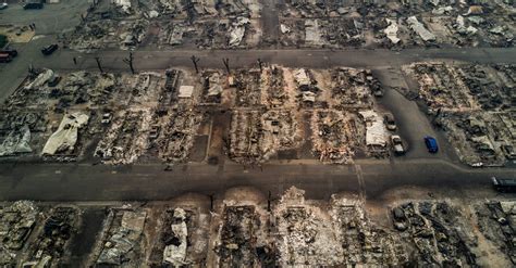 Seen From Above California Fires Reduced Entire Communities To Ash