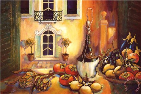 Karel Burrows Kitchen In Tuscany Painting Kitchen In Tuscany Print