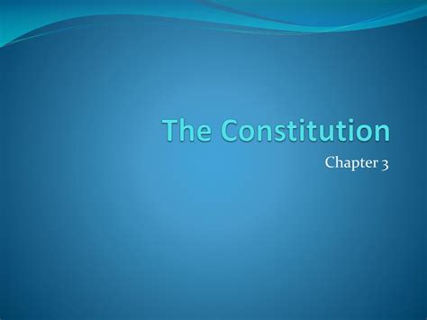 Ppt The Constitution Powerpoint Presentation Free Download Id3753375