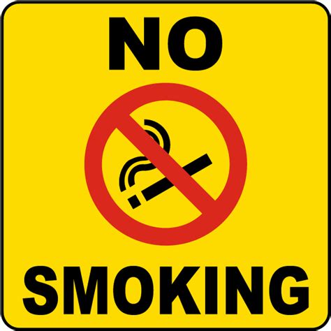 There have been some mix. No Smoking Label R1480 - by SafetySign.com