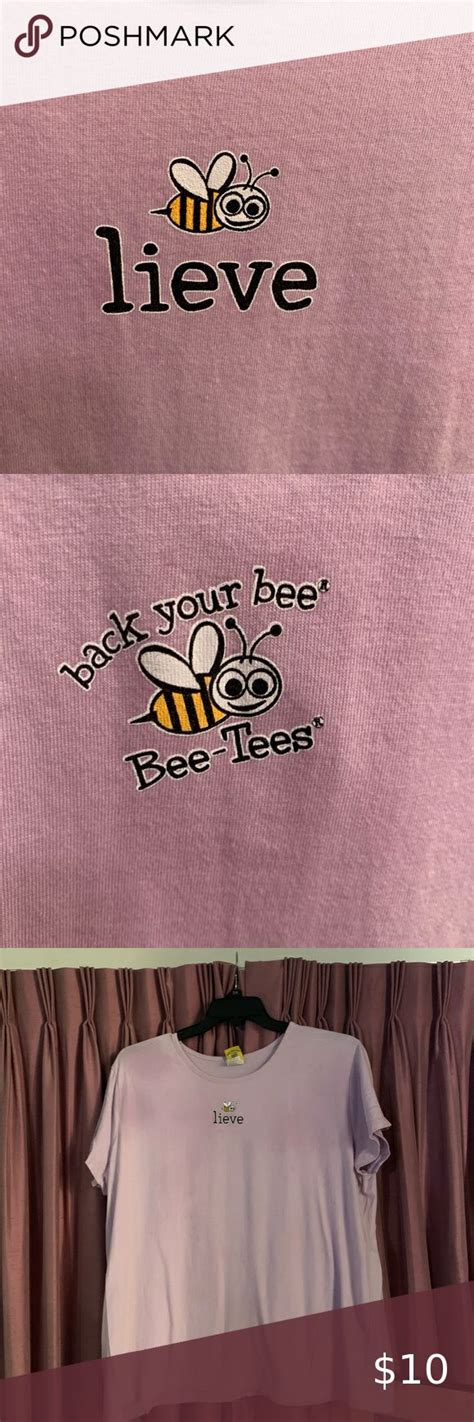 Back Your Bees Bee Tees Lavender Lieve Tee X Tees Bee Tops Tees