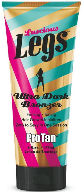 Pro Tan Luscious Legs Ultra Dark Bronzer Firming Toning Tanning Lotion 6 Oz