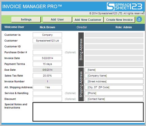 Sales Invoice Tracker Excel Template Pulp