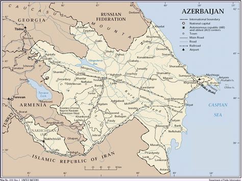 Map of major defense facilities throughout azerbaijan. Political map of Azerbaijan | Azerbaijan | Asia | Mapsland ...