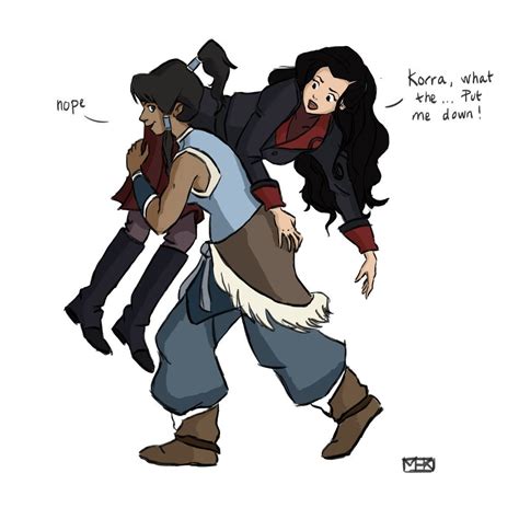 Legend Of Korra And Asami Korra And Asami By Martinehannah On Deviantart Innocent Girl