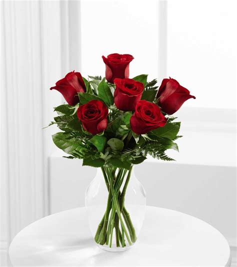 6 Red Rose Bouquet Georgetown Flowers And Ts