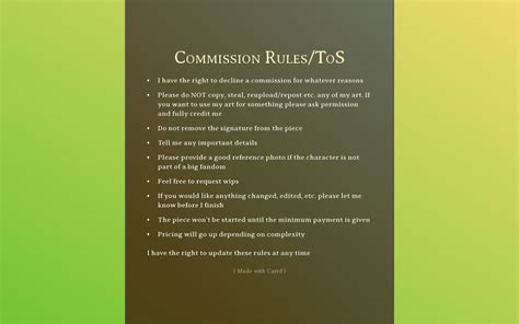 Commission Rules