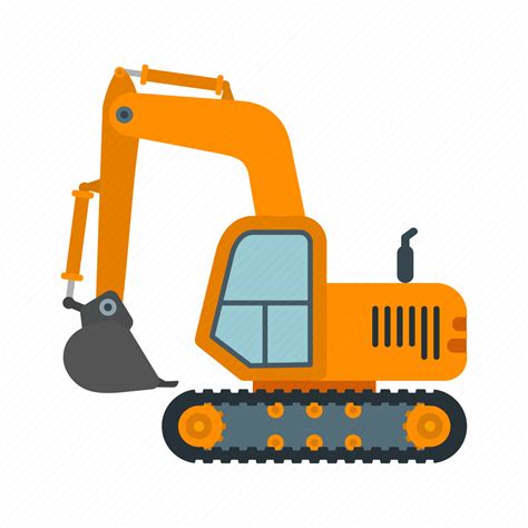 Digging Excavation Excavator Machine Mining Sand Vehicle Icon