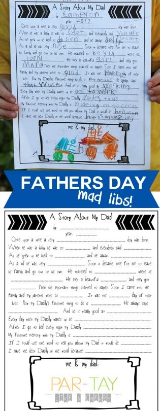 Fathers Day Mad Libs Pin Party Like A Cherry