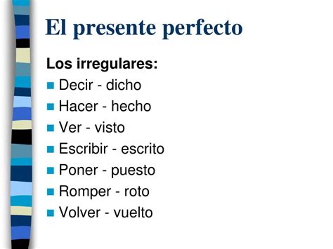 Ppt El Presente Perfecto Powerpoint Presentation Free Download Id
