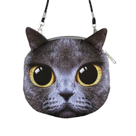 Sale New Fashion Women Cute Shoulder Bag Cat Face Pouch Bag Cartoon
