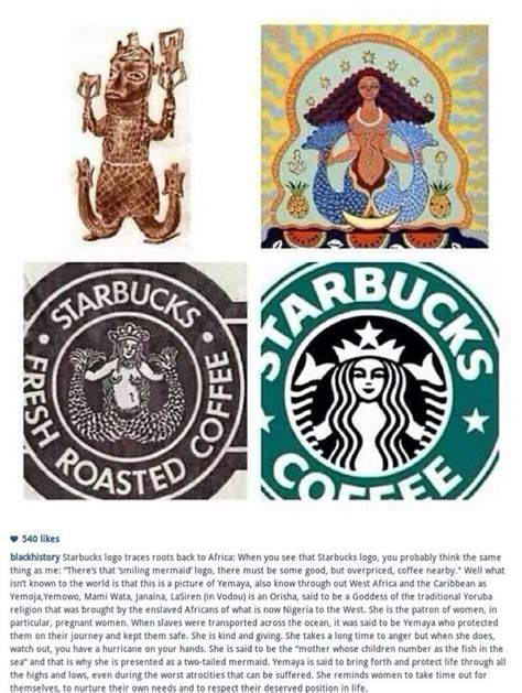Yemaya Black History Starbucks Logo Black History Facts