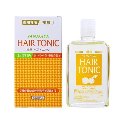 Yanagiya hair tonic is the perfect solution for most hair problems. YANAGIYA Hair Tonic Citrus 240ml - Made in Japan - TAKASKI.COM