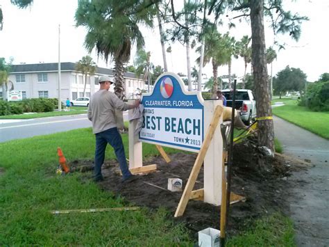 Best Beach Signs Welcome Drivers To Clearwater Clearwater Fl Patch