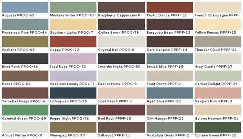 Paint Color Chart At Home Depot Paint Color Chart Glidden Paint