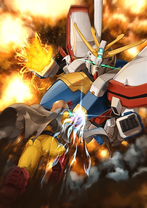 Anime Picture Search Engine 1boy Battle Crossover Fire G Gundam