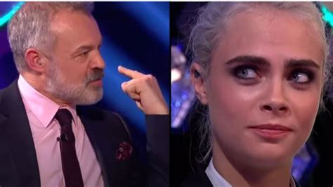 graham norton viewers cringe at awkward moment after he asked cara delevingne about having sex